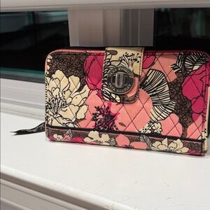Vera Bradley turn lock wallet